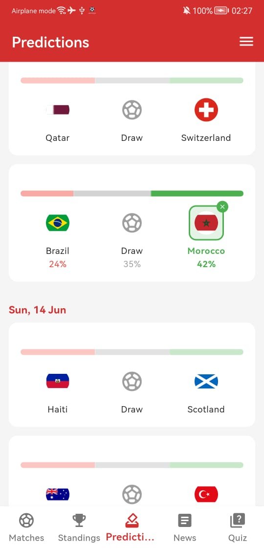 YACINE TV football predictions screen